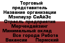 Торговый представитель › Название организации ­ Мэнпауэр СиАйЭс › Отрасль предприятия ­ Мерчендайзинг › Минимальный оклад ­ 41 100 - Все города Работа » Вакансии   . Пермский край,Александровск г.